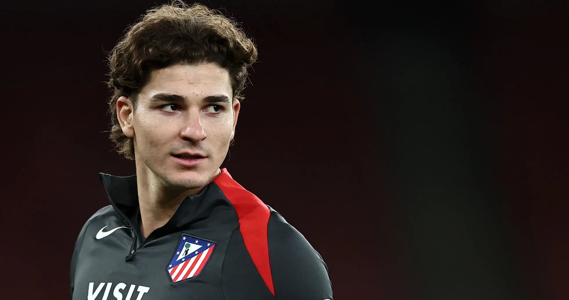 Jugador de Atlético de Madrid en entrenamiento