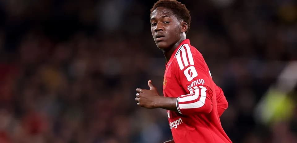 Jugador de Manchester United en el campo de juego