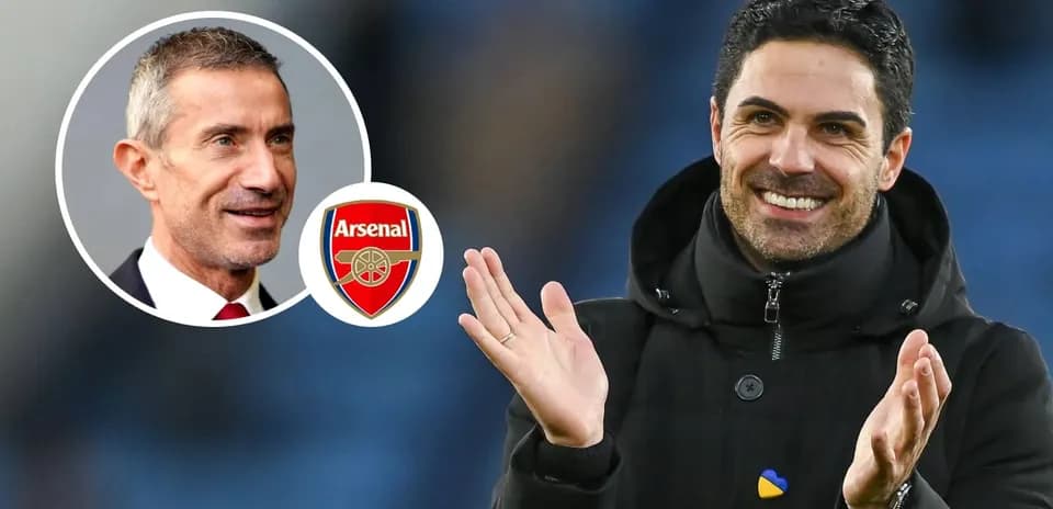 Mikel Arteta aplaudiendo en el estadio de Arsenal
