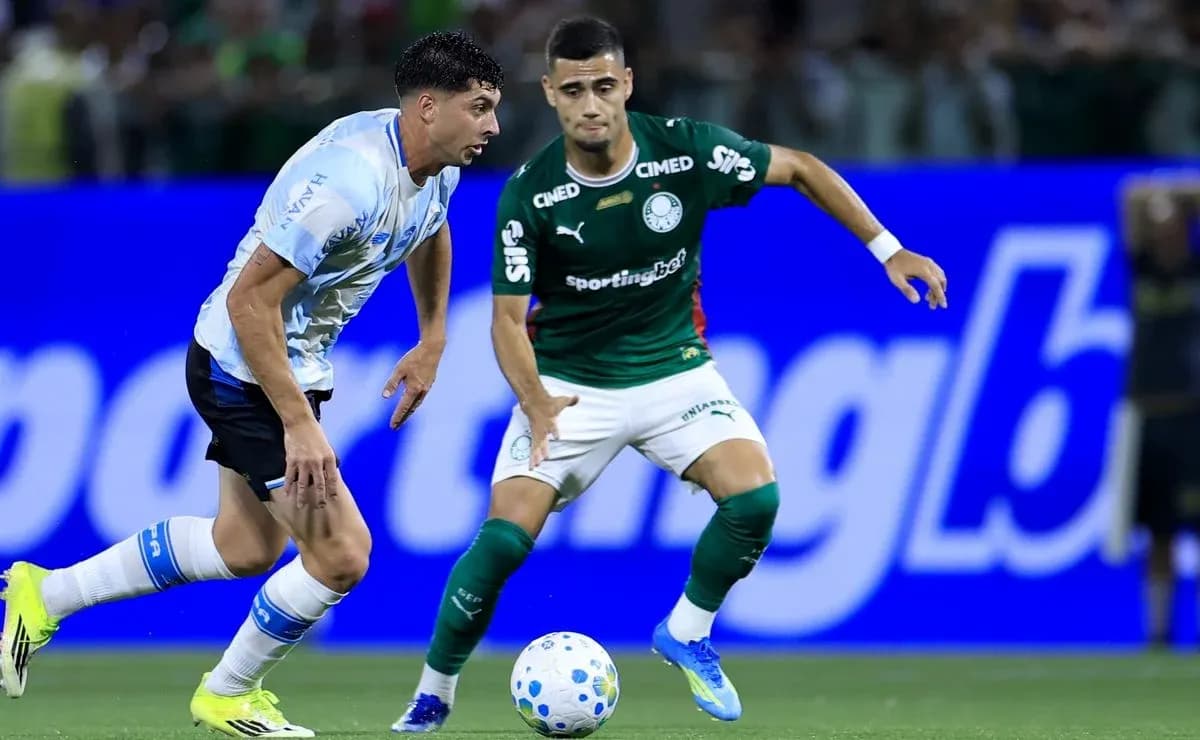 Jugador de Gremio y Palmeiras en acción