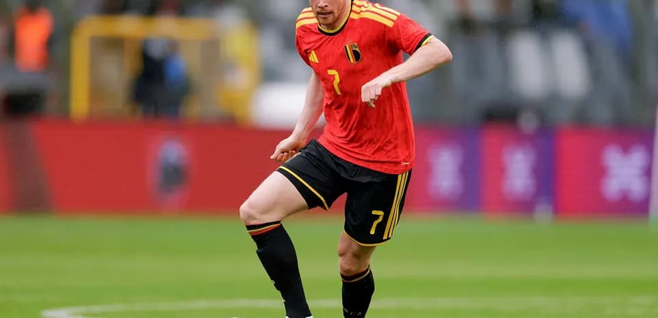 Jugador belga en acción durante el partido
