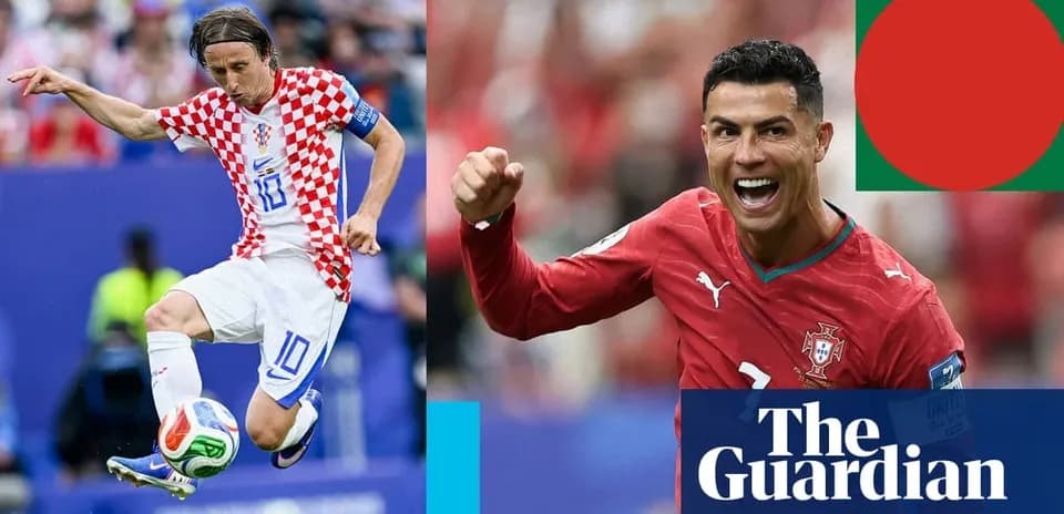 Luka Modric y Cristiano Ronaldo en acción durante un partido