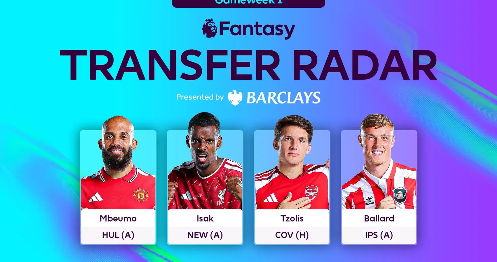 Cuatro jugadores destacados para la transferencia de fantasía