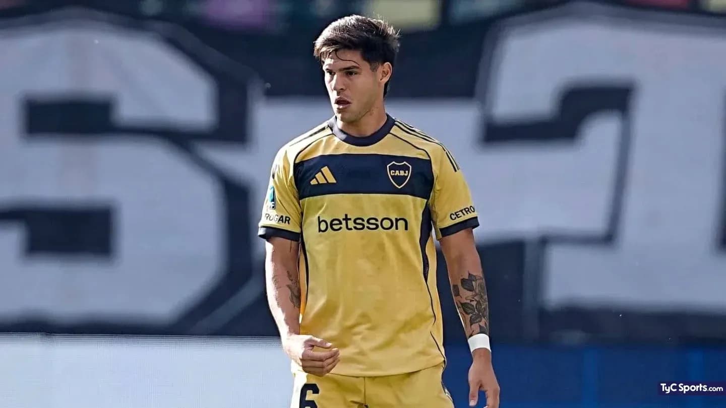 Jugador de Boca Juniors en acción durante partido
