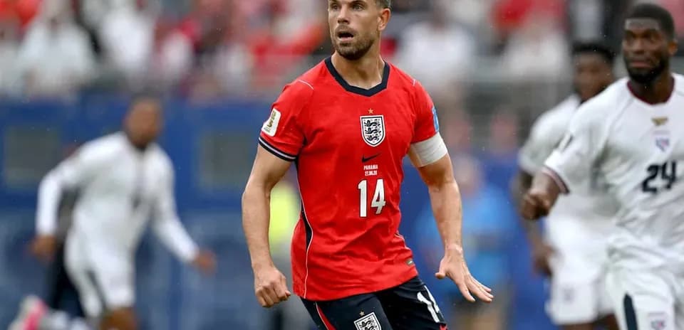 Jugador de Inglaterra en acción durante un partido