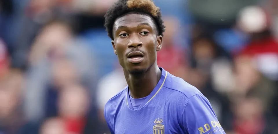 Jugador de AS Monaco en acción durante partido