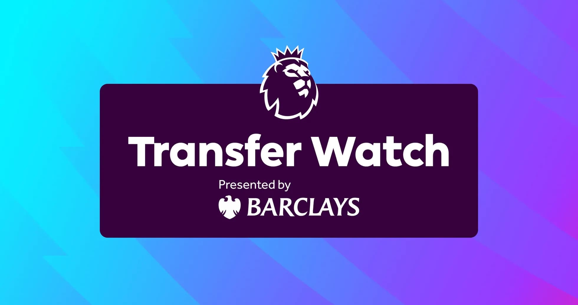 Logo de Premier League Transfer Watch presentado por Barclays
