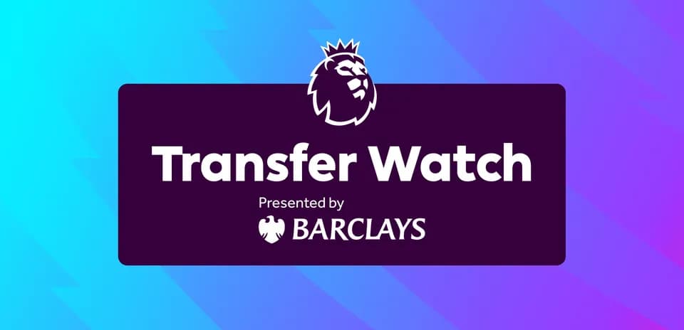 Logo de Premier League Transfer Watch presentado por Barclays