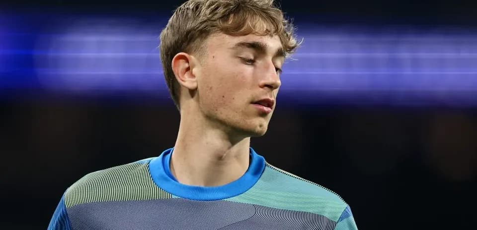 Jugador de Real Madrid en uniforme de portero