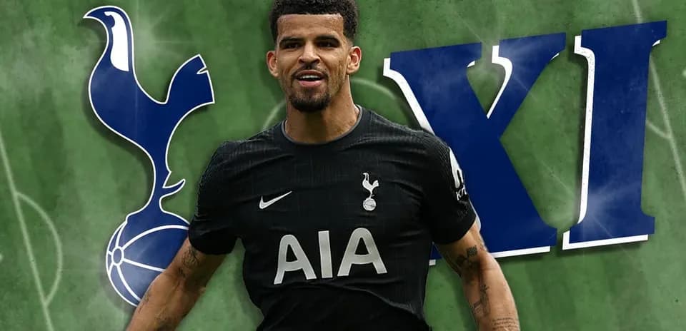 Jugador de Tottenham celebrando en campo de fútbol