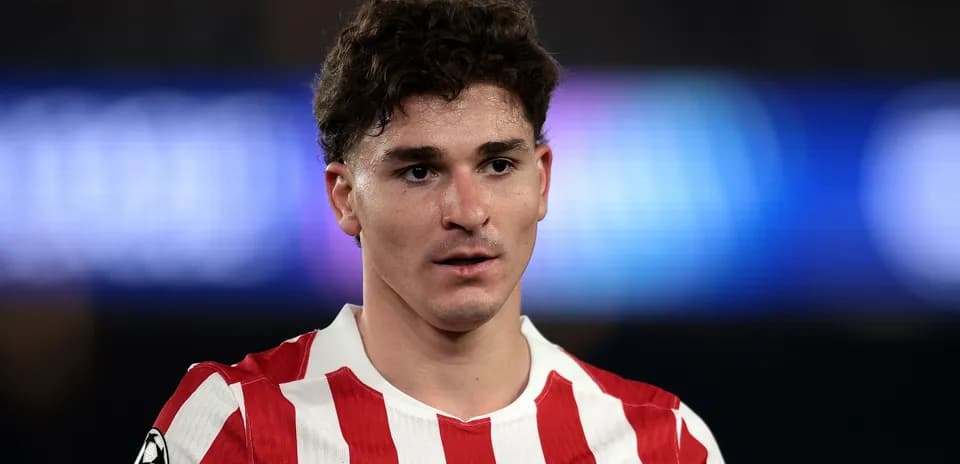Jugador de Atlético de Madrid en primer plano