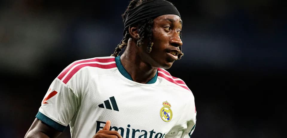 Jugador del Real Madrid durante un partido
