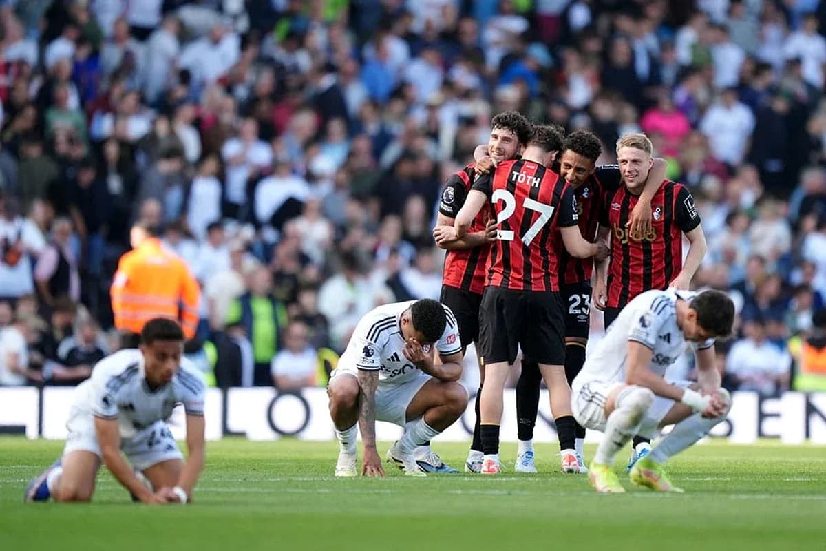 Jugadores de Bournemouth celebrando tras el partido