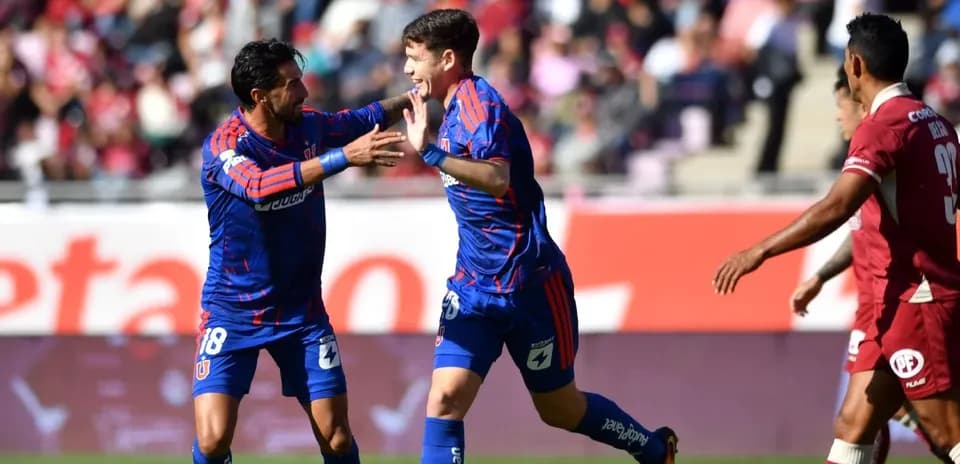 Celebración de goles de Universidad de Chile