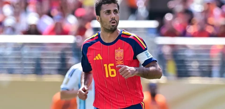 Jugador de España en partido contra Argentina