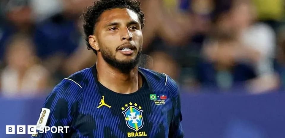 Jugador de Brasil en acción durante un partido