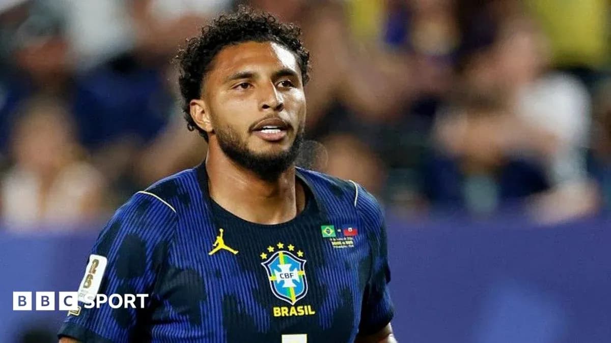 Jugador de Brasil en acción durante un partido