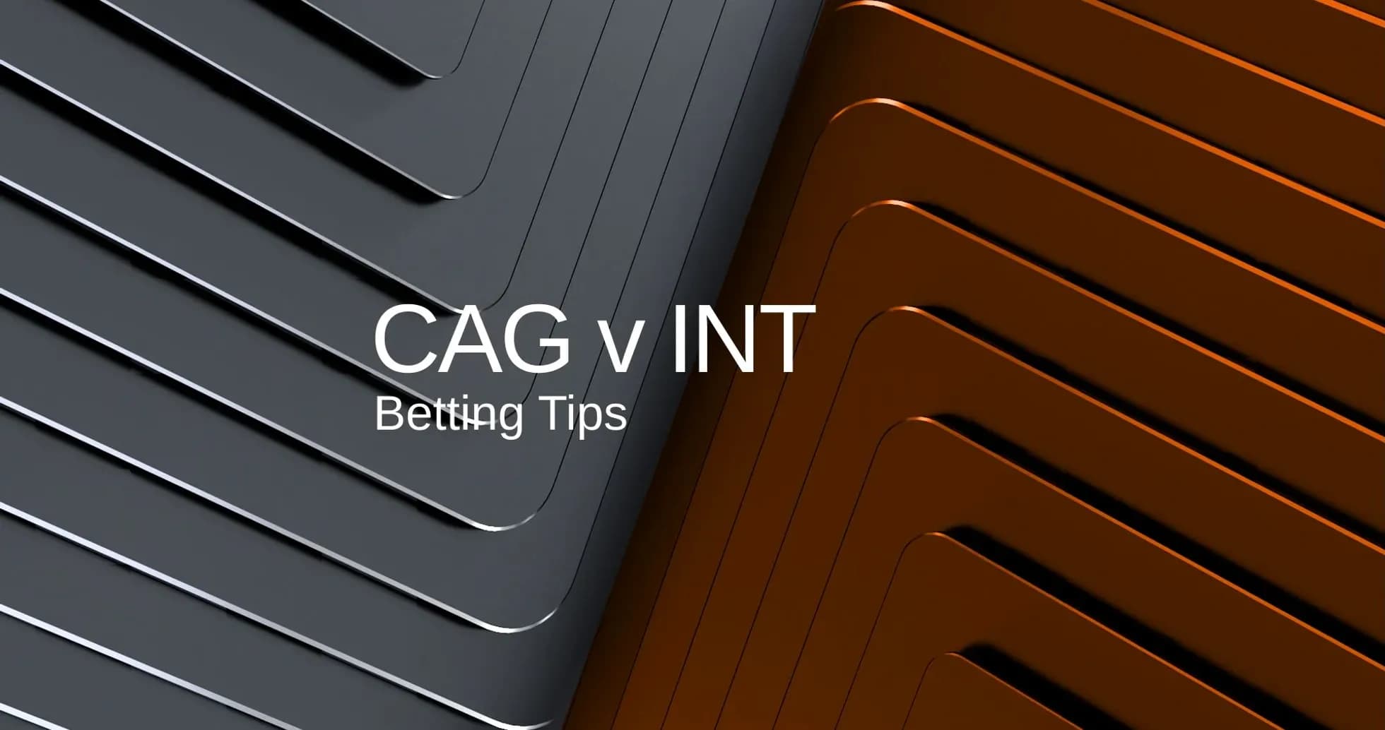 Fondo abstracto con texto CAG v INT y apuestas