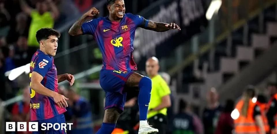 Jugador de Barcelona celebrando un gol en el estadio