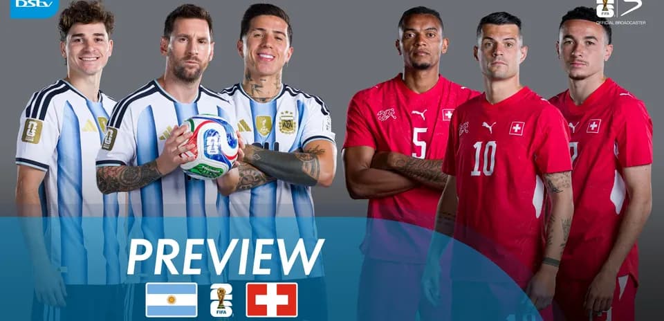 Jugadores de Argentina y Suiza en previa de cuartos