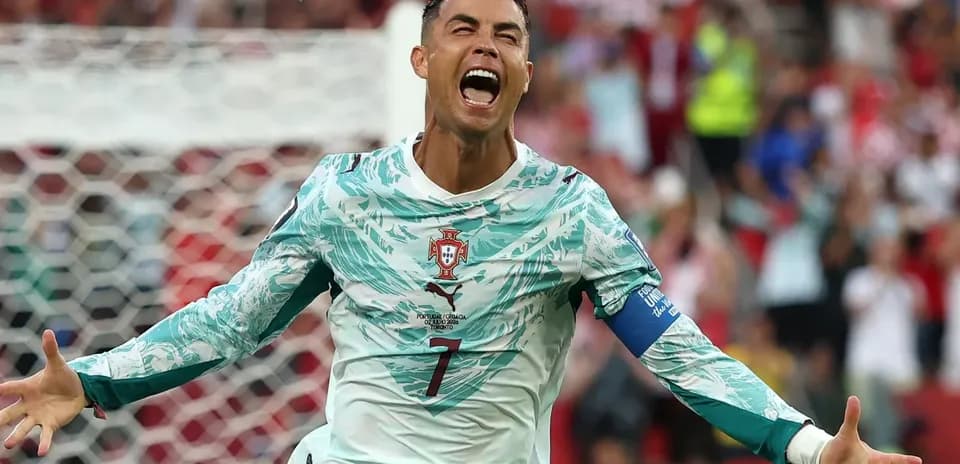 Cristiano Ronaldo celebrando un gol para Portugal