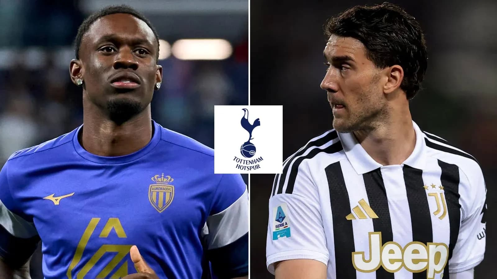 Jugadores de Mónaco y Juventus antes del partido