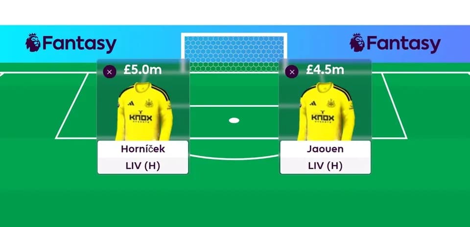 Jugadores de fútbol en alineación de Fantasy Premier League