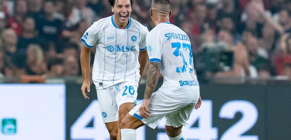 Jugadores del Napoli celebrando un gol