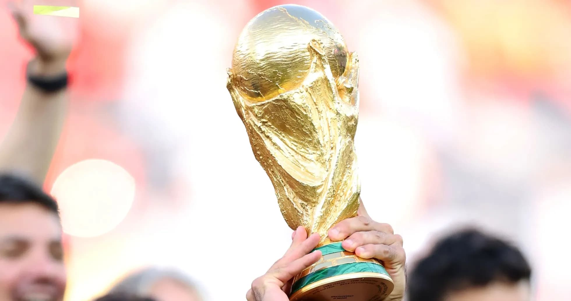 Trofeo de la Copa Mundial de la FIFA en celebración