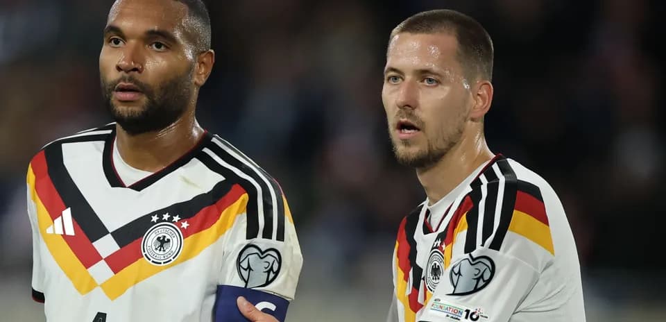 Dos jugadores de Alemania durante un partido