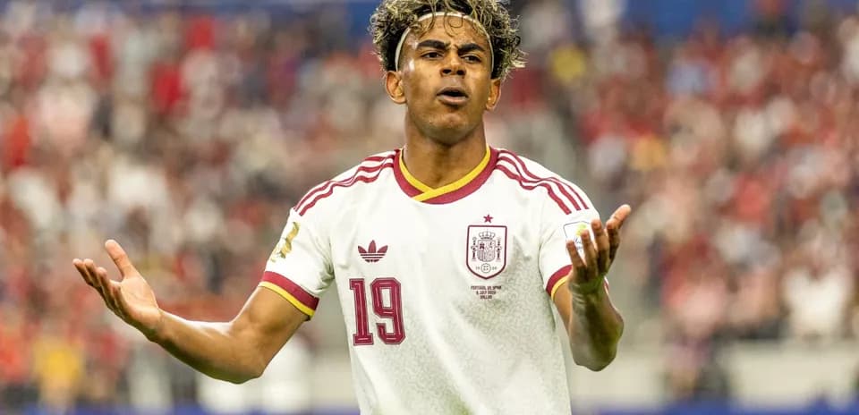 Jugador de España reclamando durante un partido