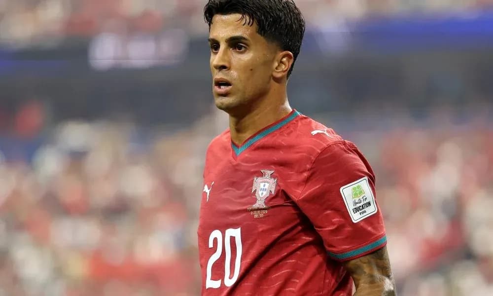 Jugador de Portugal en acción durante un partido