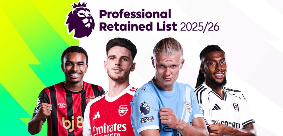 Jugadores de la Premier League en lista retenida 2025/26