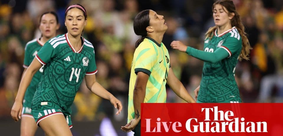 Jugadoras de México y Australia durante un partido
