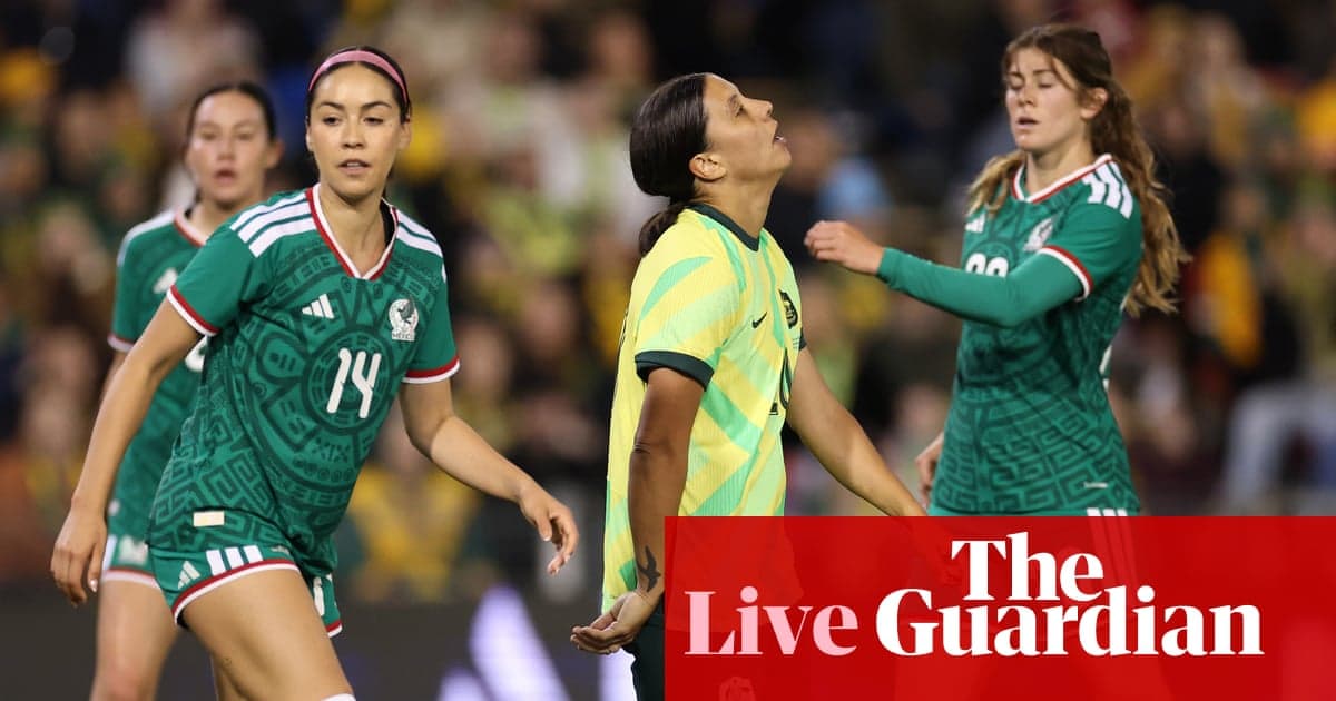 Jugadoras de México y Australia durante un partido