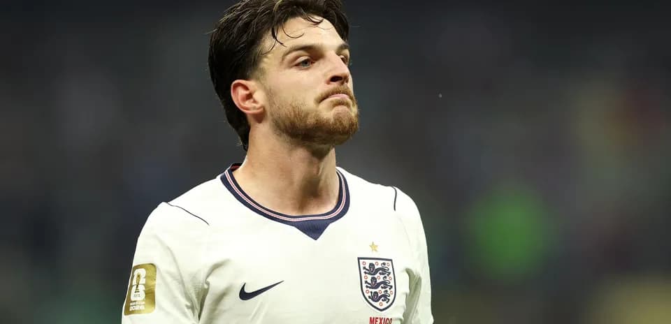 Jugador de Inglaterra en partido de la Copa Mundial