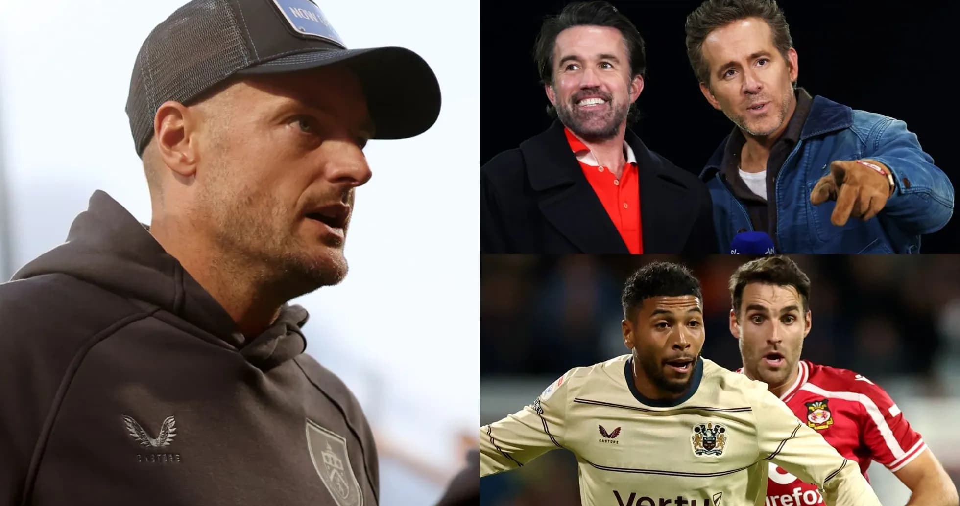 Entrenador hablando, celebridades y jugadores en acción
