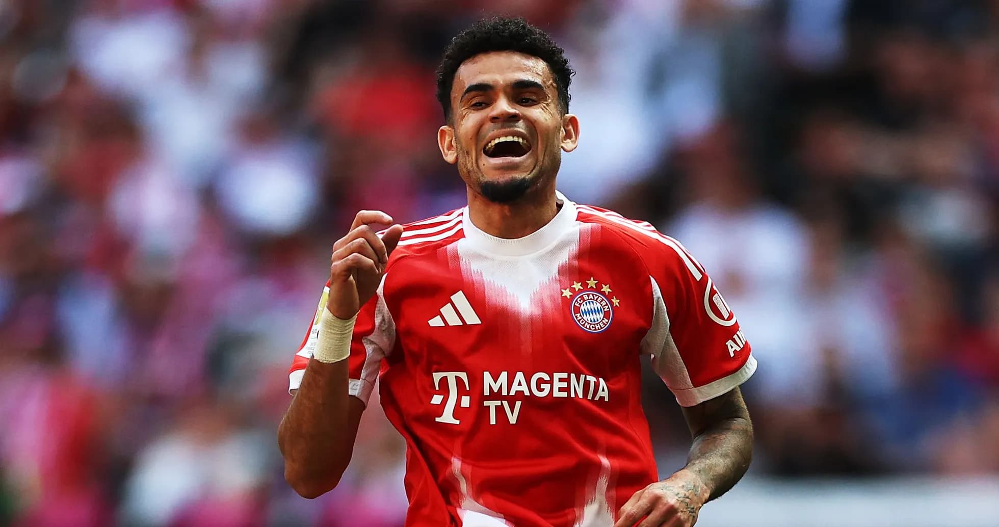 Jugador de Bayern Múnich celebrando un gol
