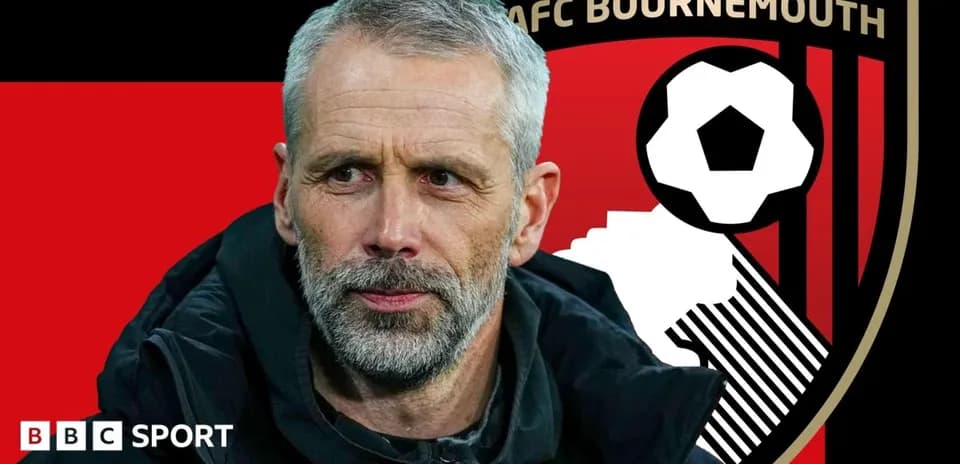 Entrenador de AFC Bournemouth con fondo de logo