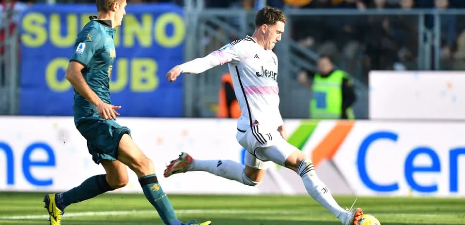 Jugador de Juventus en acción durante el partido