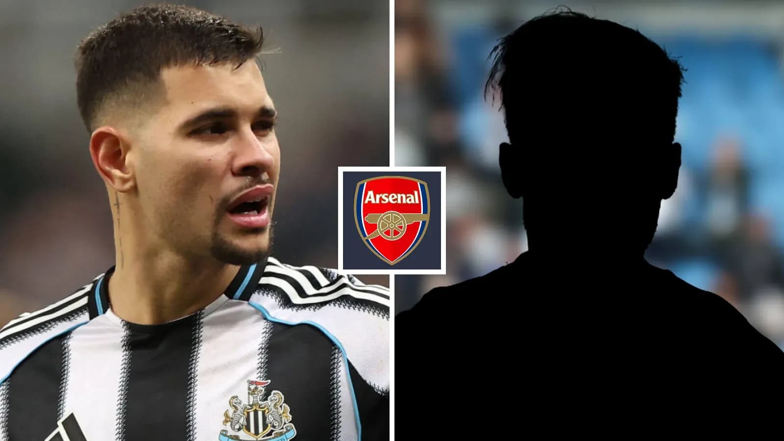 Jugador de Newcastle con camiseta de rayas