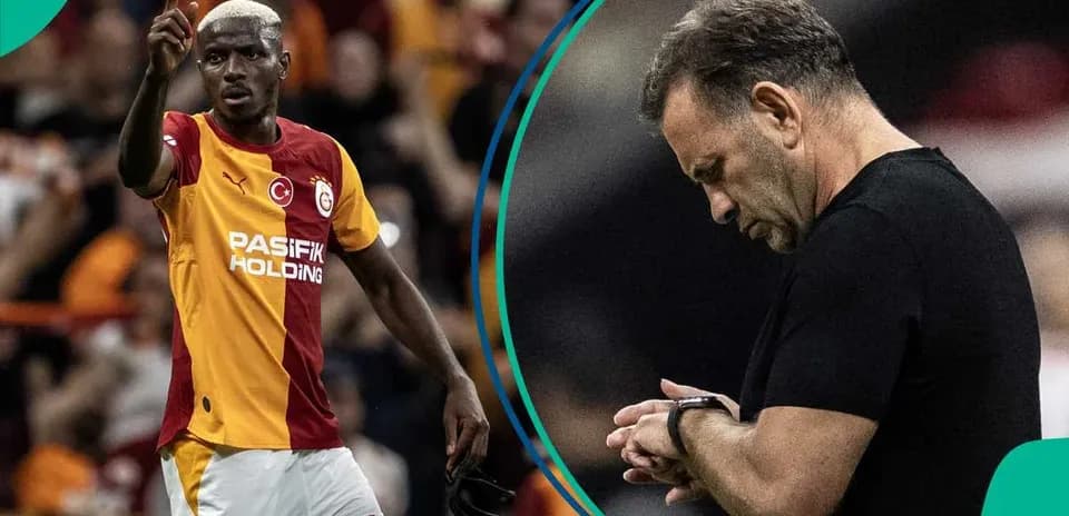 Jugador de Galatasaray señalando durante un partido