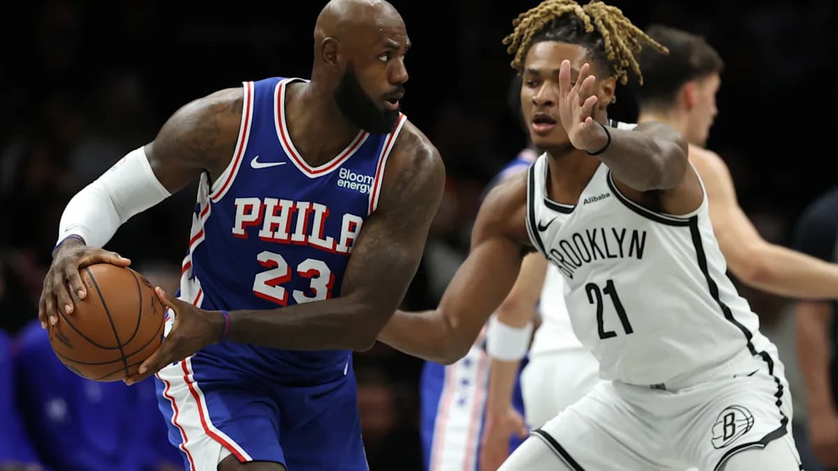 LeBron James dirige a los 76ers mientras la ofensiva brilla en su primer partido con la nueva alineación estelar