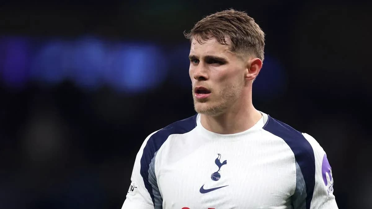 Jugador de Tottenham en el campo durante el partido Jugador de Tottenham en el campo durante el partido