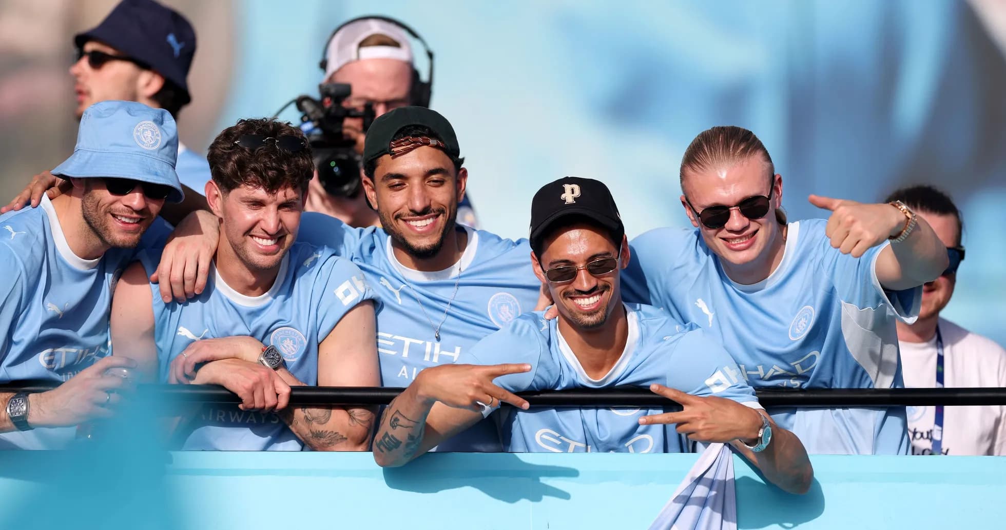 Grupo de aficionados de Manchester City en evento Grupo de aficionados de Manchester City en evento