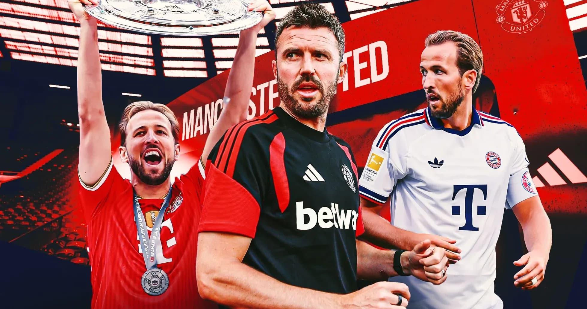 Jugadores de fútbol en un fondo de Manchester United Jugadores de fútbol en un fondo de Manchester United