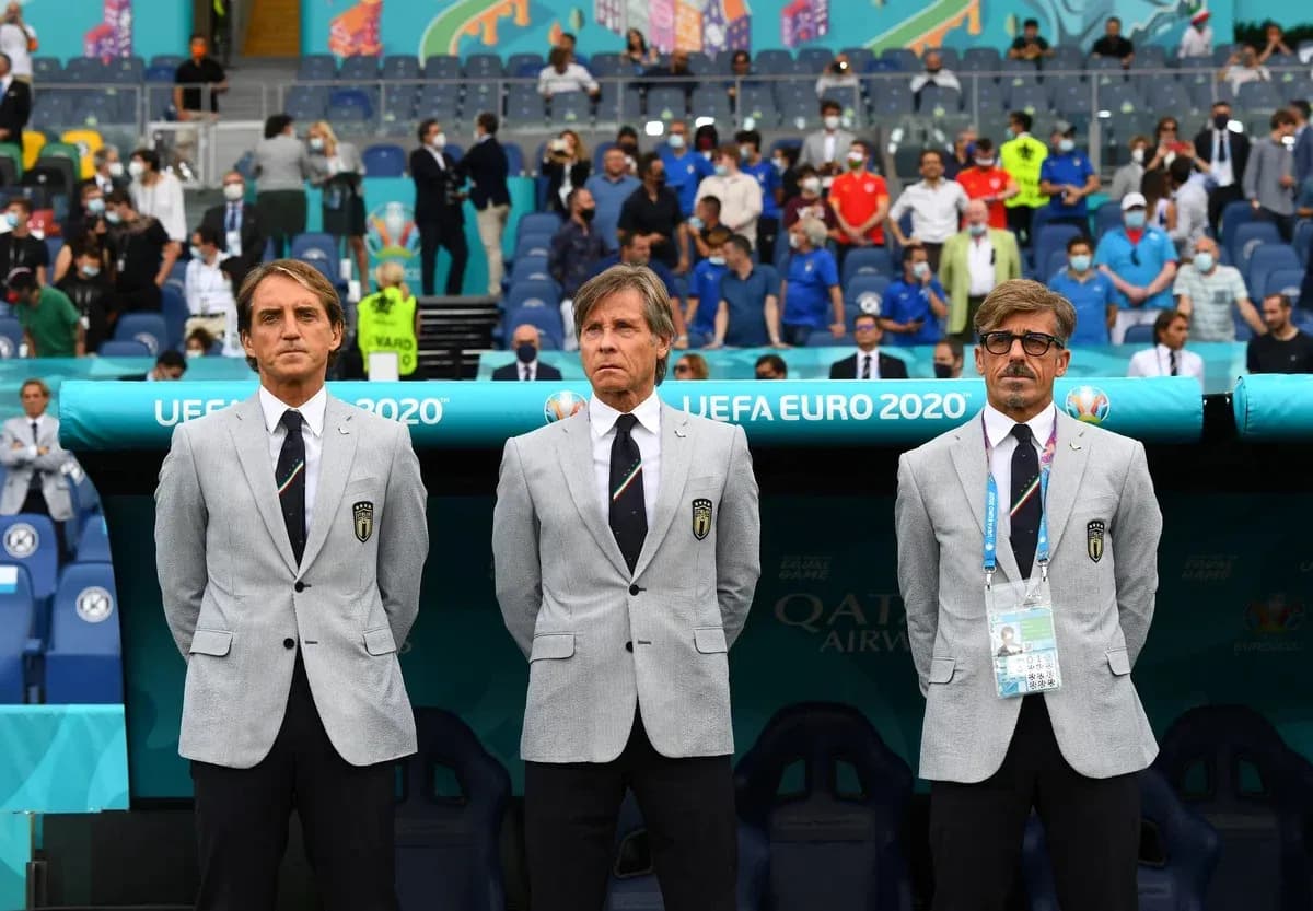 Entrenadores de Italia en UEFA Euro 2020 en el banquillo Entrenadores de Italia en UEFA Euro 2020 en el banquillo