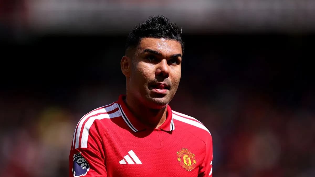 Jugador de Manchester United en el campo Jugador de Manchester United en el campo