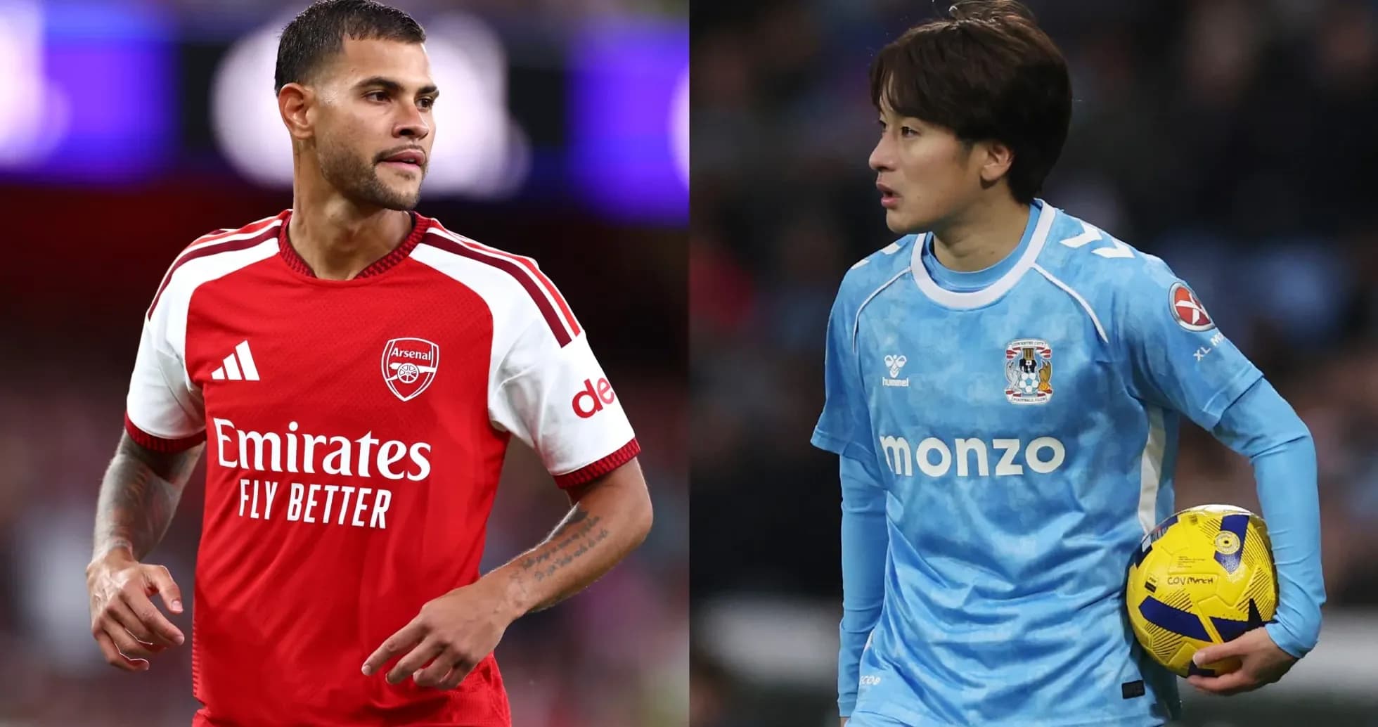 Jugadores de Arsenal y Coventry durante el partido Jugadores de Arsenal y Coventry durante el partido