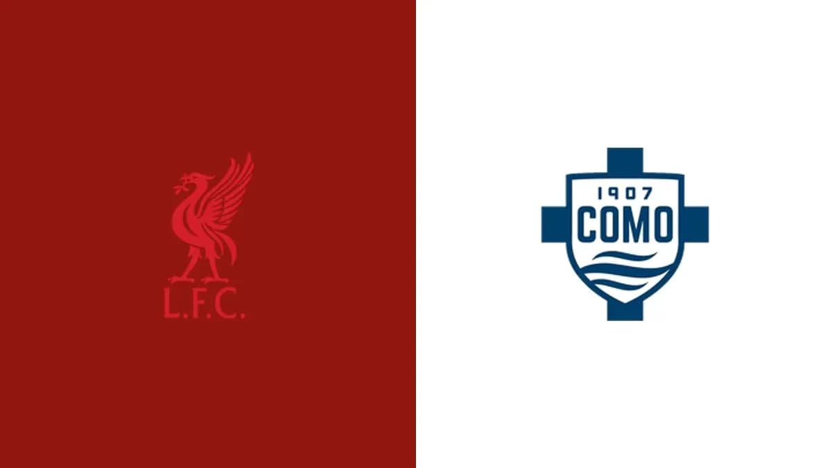 Logos de Liverpool FC y Como 1907 juntos Logos de Liverpool FC y Como 1907 juntos